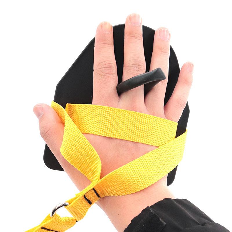 Professional Simulation Swimming Exercise Land Arm Strength Work Out Fitness Resistance Band Hand Webbed Paddle Swimming Forging