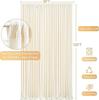 5x8/10ft Wrinkle Free White Satin Backdrop Curtains for Wedding Birthday Parties Photography Background Baby Shower Decorations