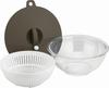Набор дуршлагов Wahei Freiz из термостойкого стекла для микроволновой печи 18 см с крышкой, экономящий время рецепт приготовления Magicalino и RE-7268
