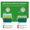 5pcs Seedling Tray with Led Grow Lights Plant Seed Starter Tray Kit Greenhouse Growing Trays with Light Useful Garden Tool