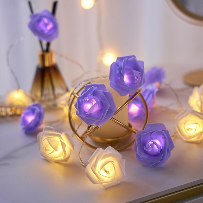 520 Valentine's Day Rose String Lights for Indoor & Girl's Room Decoration Atmosphere