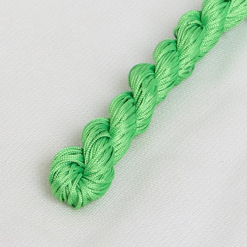 24M DIY Rope Nylon Cord Thread Chinese Knot Macrame Bracelet Braid String Knit Bead For DIY Necklace