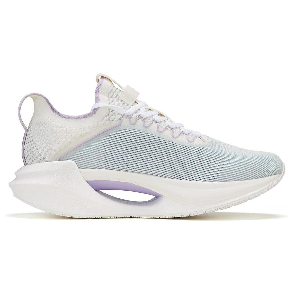Li-Ning Essential Cotton Candy Shock Absorption Non-Slip Wear-Resistant Low-Top Casual Running Shoes Men Sneakers White Blue Purple ARRT007-16
