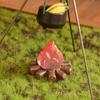 1/12 Scale Dollhouse Campfire Doll Accessories Decoration Micro Landscape Resin Model for
