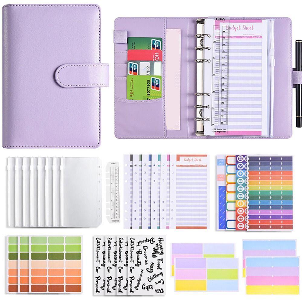 With Zipper Cash Envelopes Budget Binder A6 Savings Binder Budget Planner Organizer Men Women