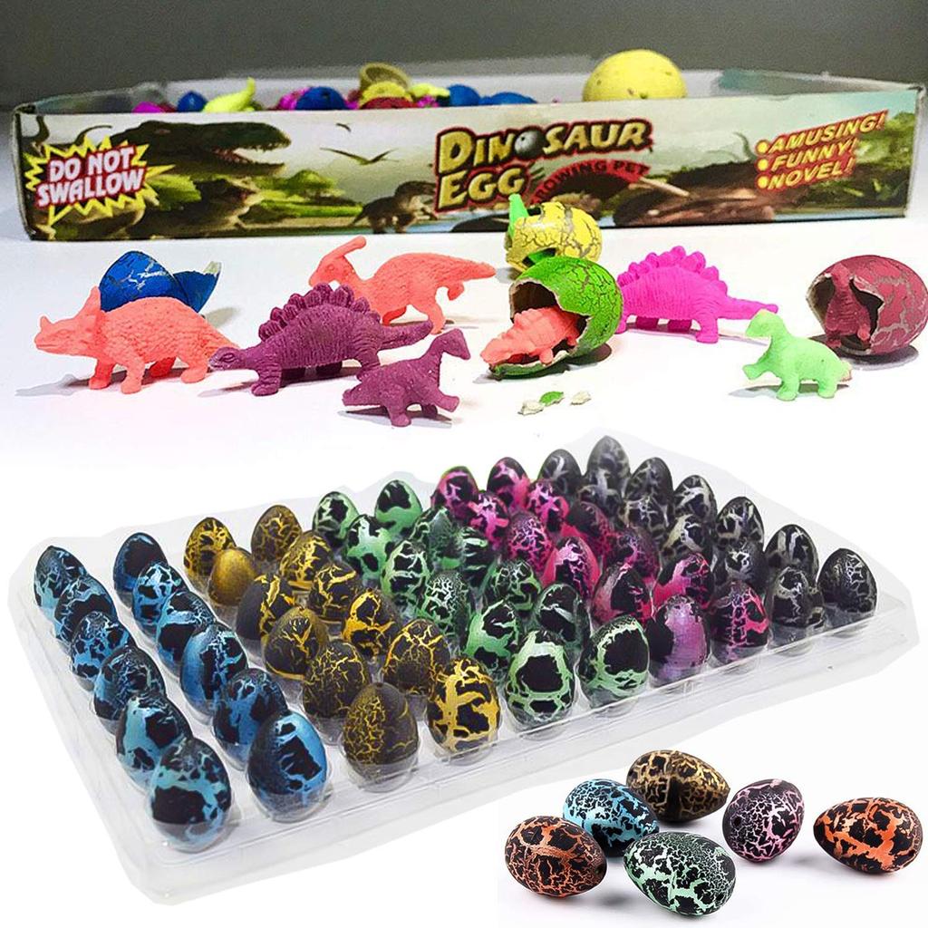 12pcs Funny Growing Dinosaur Eggs Hatching Dinosaur Add Water Growing