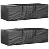 VidaXL Storage Bags for Garden Cushions 2 Pcs Black 3155396