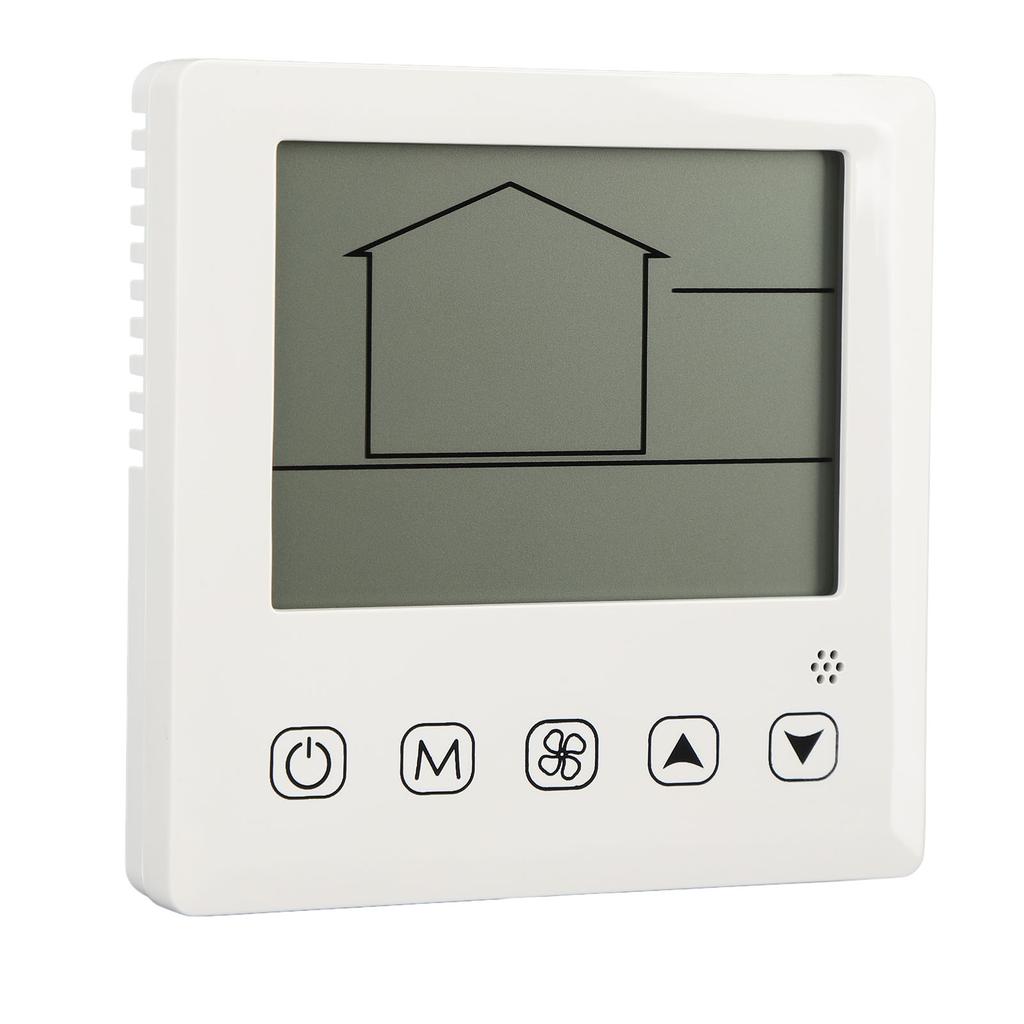 Air Conditioner Thermostat Clear LCD Display Temperature Humidity Detection Air Conditioning Control