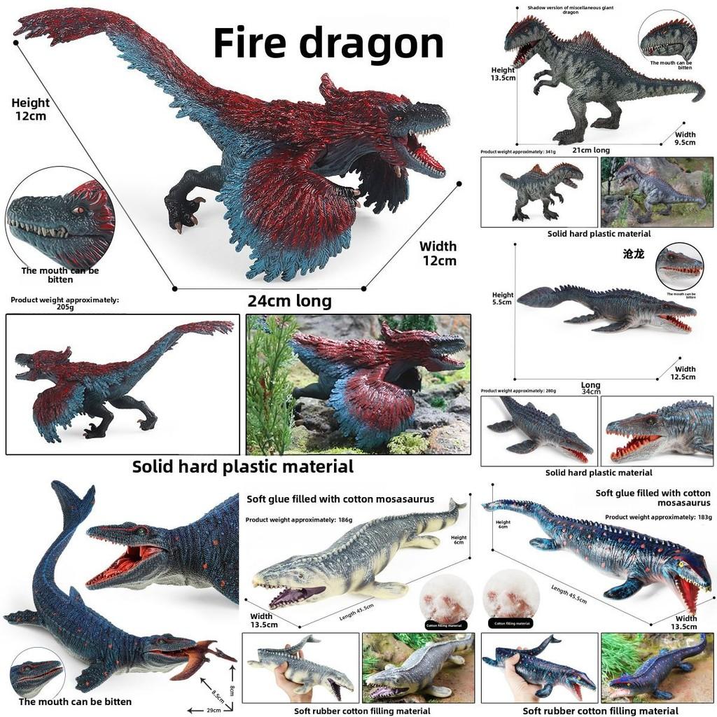 Figurine Mosasaurus Dinosaur With Movable Mouth For Kids Educational Gift And