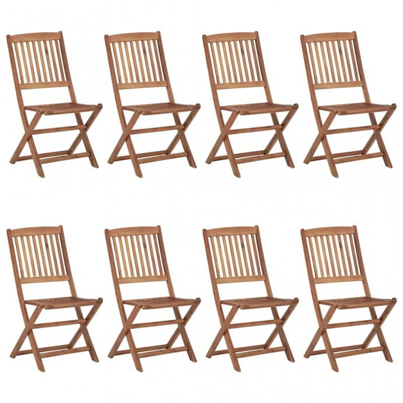 Day and Night - Day and Night Folding Outdoor Chairs 8 Units Solid Acacia Wood