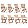 Day and Night - Day and Night Folding Outdoor Chairs 8 Units Solid Acacia Wood