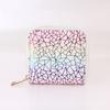 Graphics Colorful Laser Zipper Short Small Wallet Wallet