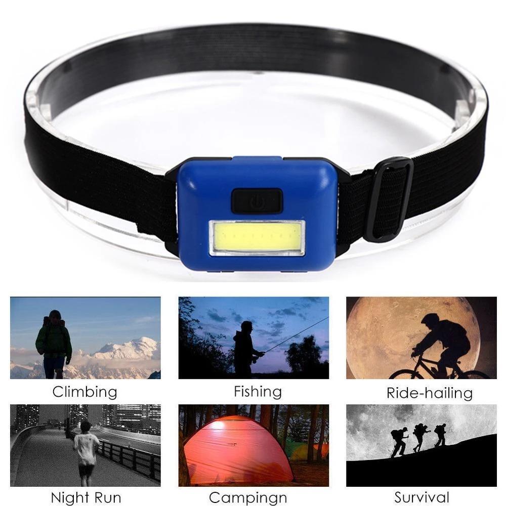 Mini Headlight COB LED Headlamp 3 Modes Waterproof Headlight Head Flashlight Torch Lanterna For Outdoor Camping Night Fishing