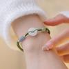 New Round/Chinese Character Natural Hetian Jade Lucky Charm Woven Braided Bracelets For Women Girls Fine Jewelry