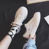 DT-004 Korean Low-Top White Canvas Shoes: Height-Increasing, Thick-Soled, Japanese-Ins Style Student Sneakers