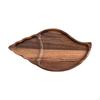 Wood Serving Shell Food Bowl Shape Seepentell Autumn Harvest Thanksgiving Starter Plate Tea Tray for