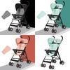 Ultra Stroller Kids Lightweight Foldable Convertible Seat One Rotation Button