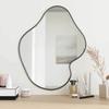 VidaXL Wall Mirror Makeup Vanity Cosmetic Bedroom Decoration Bathroom Living Room Interior Black 348274