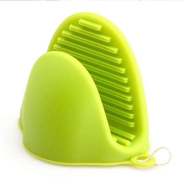 1PCS Silicone Heat-resistant Cooking Pot Holder Oven Baking Glove Pinch Grips Mitts Cooking Tool MIT