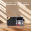 Handheld Radio Digital Solar Power Generation Radio Built-In Speaker MP3 Music Player FM Digital Radio Outdoor Survival Tools