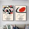 Joan Miro Exhibition Poster Canvas Art Print Painting Wall Nordic Pictures And Prints WallFor Living Room Home Decor Pictures