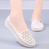 Sandals Female Hole Shoes Casual Flat Non-slip Nurse Shoes White Sandals Mother Shoes Beach Shoes