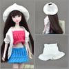Multi Function Sweater Strapless Top Clothes For Barbie Doll Knitting Skirts For BJD Dolls Can Be Weared As Skirt Top Hat