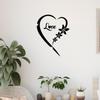 Love Heart Acrylic Mirror Wall Sticker: 3D Self-Adhesive Decoration for Bedroom and Living Room
