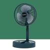 Folding Retractable USB Rechargeable Fan Portable Mute Office Desktop Small Fan