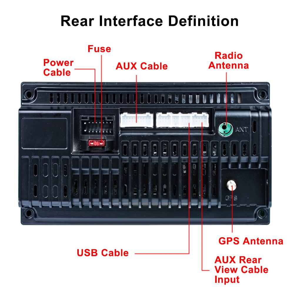icreative 7 Inch 1+16GB/2+32GB Car Radio Android WiFi GPS FM Radio Car Player MP5 Central Control Full Screen 2 USB All-in-one Machine Universal Radio