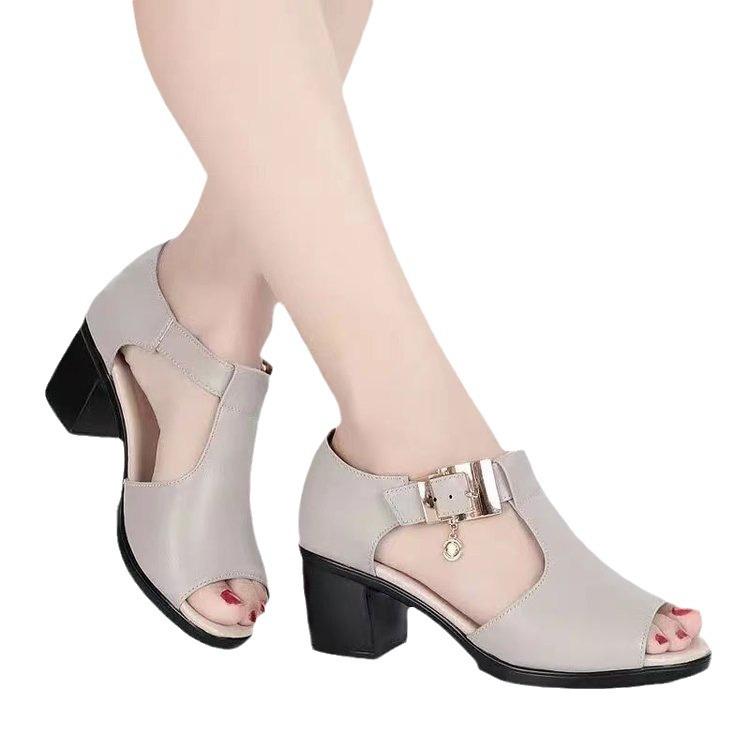 Platform Sandals Women's Summer Wear New Lightweight Fashion Heightening Versatile Rhinestone Roman Wedge Sandals