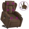 VidaXL Reclining Massage Armchair Brown Fabric 3204498