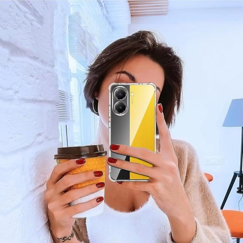 Airbag Shockproof Phone Case For POCO X7 Pro 5G X7 Redmi Turbo 4 Clear Airbag Silicone TPU Back Cover For Redmi Note 14 Pro 14Pro+