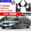 4Pcs Molded TPO Mud Flaps For BMW 5 Series G30 G31 Sedan Saloon Touring 2017 - Splash Guards Mudguards Front Rear 2018