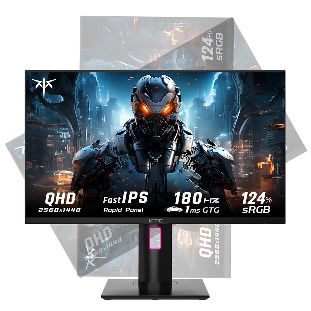 KTC H27T22 Gaming Monitor 27-inch 2560x1440 QHD 165Hz Fast IPS 1ms Response Time 100% sRGB HDMI2.0 DP1.2