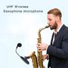 Saxophone Wireless Microphone Condenser Clip Mic UHF Gooseneck Voice Recording Live Show for Trumpet Horns Tuba Instrument