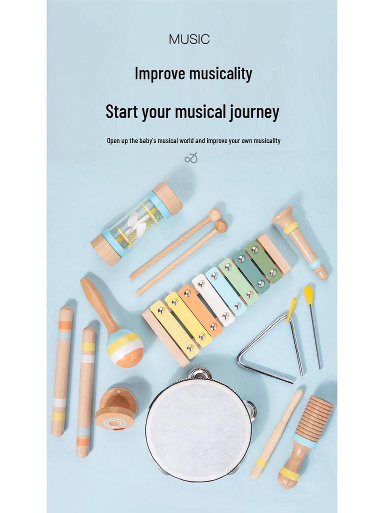 Children's Wooden Orff Instrument Set: Early Education Percussion Music Toy