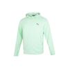 Puma Solid Color Fitness Training Knitted Hooded Jacket Unisex Jackets Green 682912-88