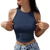 Tank Top For Women Casual Summer Sleeveless Tops Fashion Round Neck Solid Color T Shirt Tanks Tops