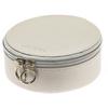 [Q9141] - 'Zip'n Go' Satin Beige Zipped Jewelry Box - 13.5x7 Cm
