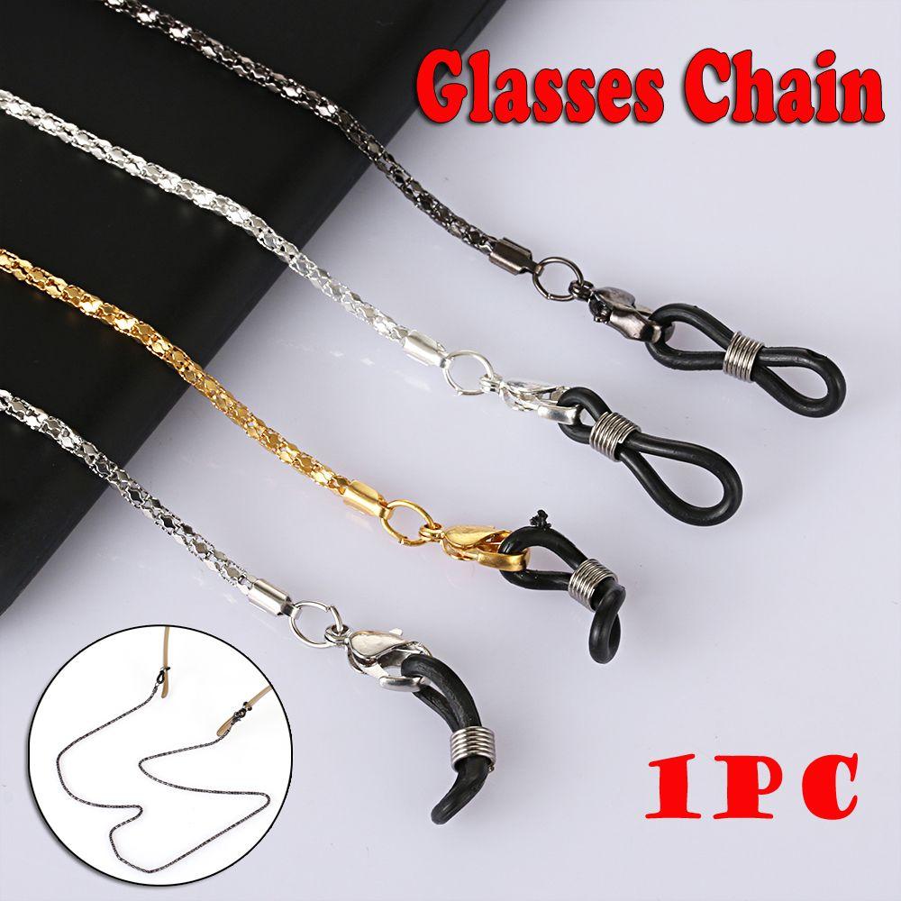 Fashion Non-slip Anti-lost Sunglasses Strap Metal Lanyard Spectacles Cord Reading Glasses Chain