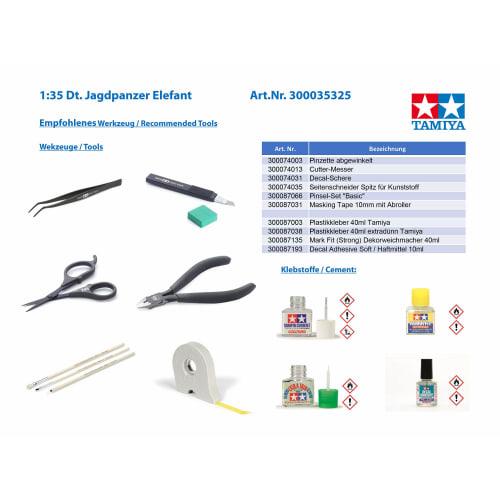 Tamiya 1/35 Military Miniature Series No. 325 German Army Heavy Tank Destroyer Elefant Plastic Model 35325