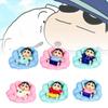 6pcs Cloud Pajamas Crayon Shin Chan Toy Doll Pvc Model Desktop Decor Gifts Xmas