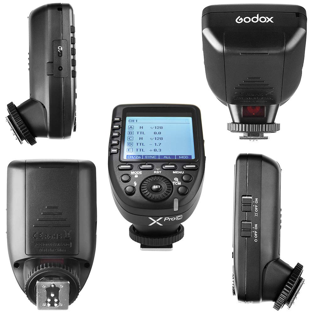 Authorized Agent Japanese Instruction GODOX Canon Transmitter Flash Trigger Commander High Speed Sync Compatible with Canon EOS SLR Camera Godox