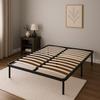 JULIE - Solid and Comfortable Bed Base Frame with Slats Feet 120x200 X 29 Cm In Metal - Quick and Easy Assembly