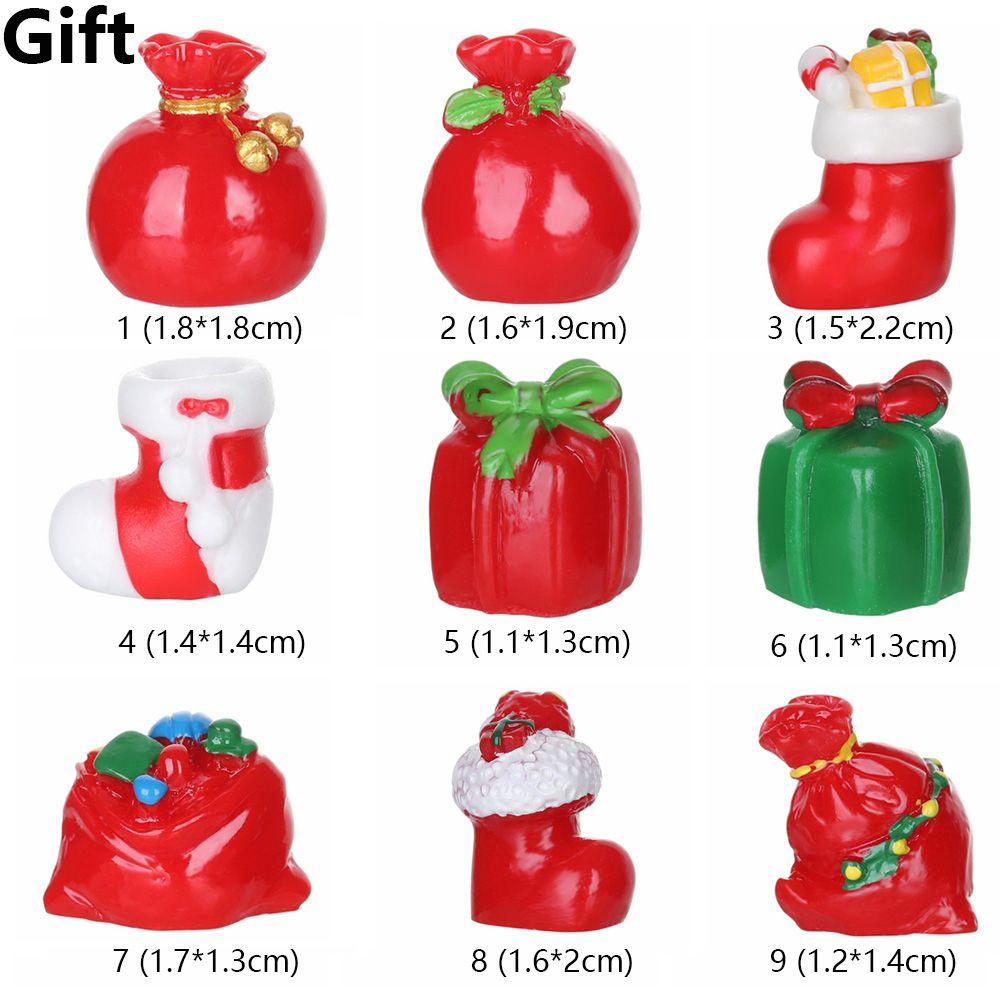 Toys Bonsai Decor Fairy Garden Deer Santa Claus Miniature Snowman Christmas Figurines Xmas Tree