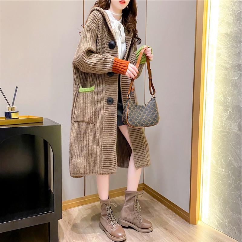 Fashion Elegant Warm Autumn Winter Sweater Cardigan Women Twist Knitted Winter Sweater Cardigan Casual Autumn Cardigan