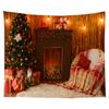 Christmas Decoration Tapestry Snowflake Santa Claus Room Decoration Fireplace Tapestry Gift Christmas Wall Decoration Home