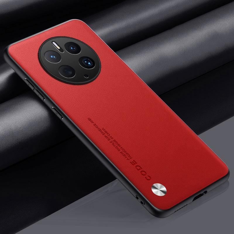 Luxury PU Leather Case For Huawei Mate 50 Pro 50Pro Back Cover Matte Silicone Full Protection Phone Case For Huawei Mate50 Pro