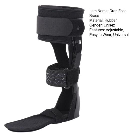 Adjustable Drop Foot Brace Ankle Foot Orthosis Universal Men Instability Injury Recovery Foot Drop Stabilizer Ankle Support Brace